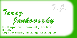 terez jankovszky business card